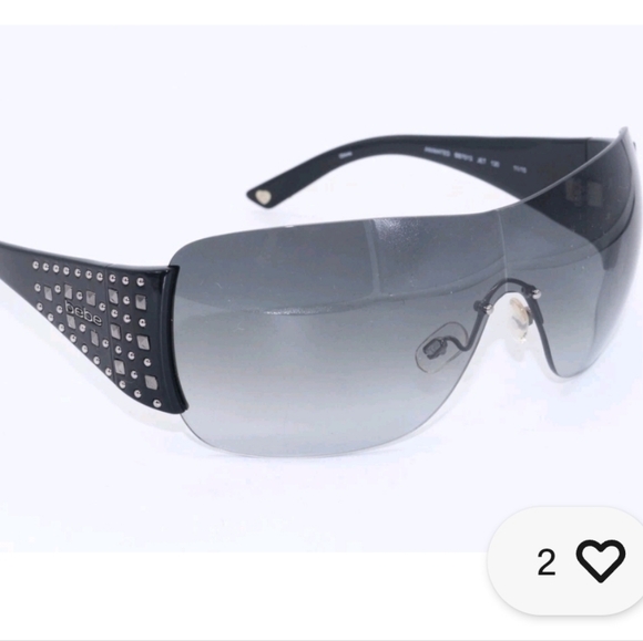 BEBE BB 7013 ANIMATED JET 11/10 BLACK GRADIENT AUTHENTIC SUNGLASSES - Picture 2 of 11